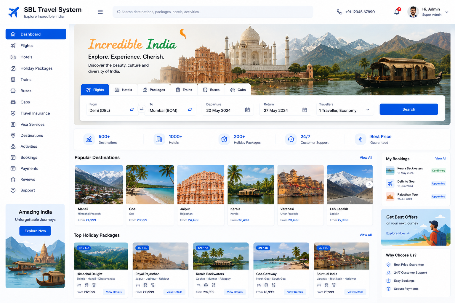 SBL Travel & Tour - Travel Booking